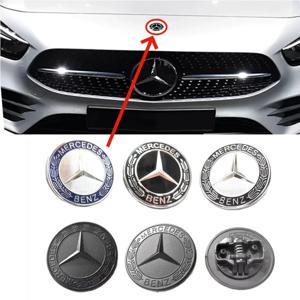 메르세데스 벤츠 AMG A B C E G W212 W213 W214에 적합한 57mm 자동차 알루미늄 후드 엠블럼 전면 배지 개조 액세서리 1개