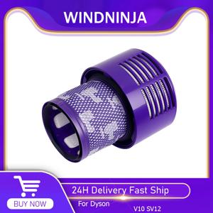 다이슨 V10 US / SV12 로봇 진공 청소기 용 HEPA 포스트 필터 청소 예비 액세서리 세척 가능 후면 필터 교체 부품