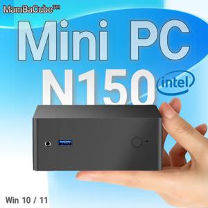 맘바큐브 N9E 미니 PC 인텔 N150 윈도우11 프로 8GB/16GB DDR4 256GB/512GB SSD WiFi 5 휴대용 소형 데스크탑 가정용/사무용 컴퓨터