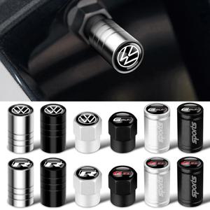 폭스바겐 VW GTI R 골프 5 7 6 4 폴로 티구안 파사트 제타 라비다 자동차 스타일링 3D 메탈 휠 타이어 밸브 스템 캡 액세서리