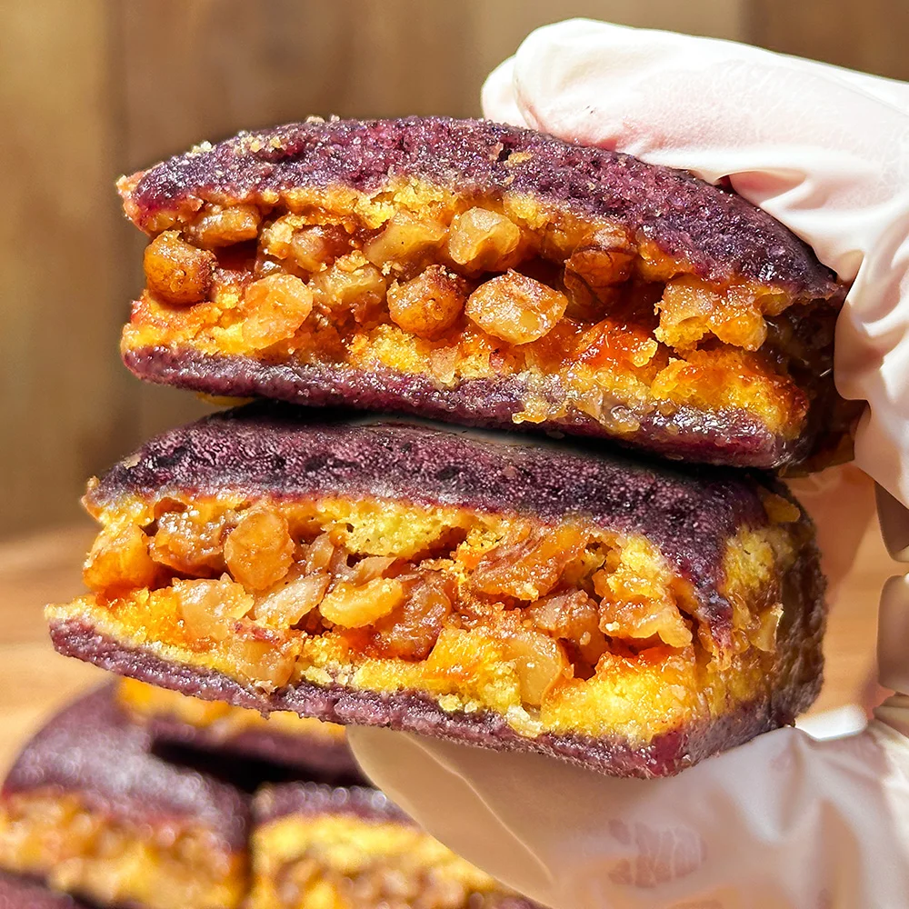 ★명가삼대떡집★호두 듬뿍 흑미샌드 단호박흑미호두설기 10개 개별포장 초특가