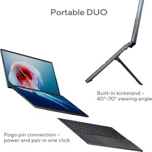 완전 새 상품 ASUS 젠북 듀오 듀얼 14인치 OLED WQXGA+ 120Hz 노트북 - 인텔 코어 울트라 9 185H, 32GB 램, 1TB SSD, 인텔 아크 그래픽스