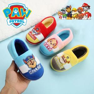 Paw Patrol Marshall 어린이 면화 슬리퍼 가방 귀여운 겨울 홈 미끄럼 방지 소년 소녀 어린이 아기 면화 신발 무료 배송