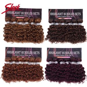 매끄러운 브라질 킨키 컬리 레드 99J 금발 27/30 생강 색상 F4/30 천연 레미 인간의 머리카락 6 묶음 거래 로트 당 190 그램