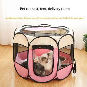 애완동물 둥지, 강아지 고양이 배달실, 접이식 고양이 둥지, 애완동물 울타리 텐트, 팔각형 케이지, 애완동물 용품