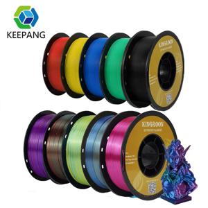 킹룬 PLA/실크 PLA 필라멘트 10kg 3D 프린터 필라멘트 1kg/1롤 1.75mm PLA 필라멘토 100% 기포 없음 3D 프린팅 재료