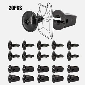 10 쌍 펜더 섀시 트림 장착 볼트 Vw Torx 나사 볼트 범퍼 아치 머드 플랩 스플래시 가드 언더 트레이 트림 고정
