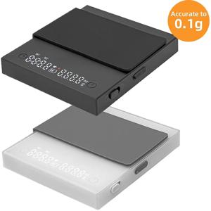 주방 디지털 커피 스케일 2kg/0.1g 충전식 에스프레소 스케일 고정밀 사이클 전자 스케일 홈 바리스타 액세서리