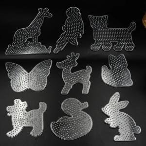 5mm 하마 비즈 장난감 DIY 비즈 도구 교육 Tangram 지그 소 퍼즐 Pegboard 템플릿 어린이 Игрушки Для Детей