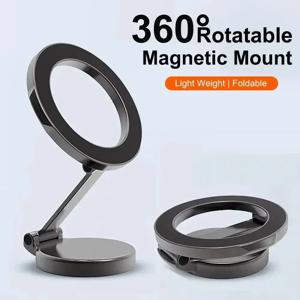 강력한 자석 휴대폰 홀더 – 360도 °   스티커 부착형 회전 조절식 차량용 거치대, 스마트폰용 범용 마그세이프 호환