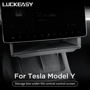Tesla Model Y 2024 자동차 보관함 중앙 제어 화면 모델 3 2021-2022 아래 숨겨진 보관함 케이스 트레이