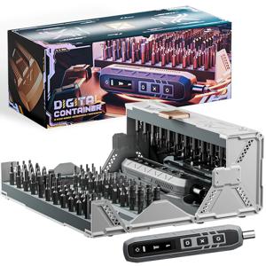 JAKEMY 3.7V 3 속도 전기 스크루 드라이버 키트 미니 컨테이너 다기능 500mAh 배터리 DIY 용 멀티 비트 휴대용 유틸리티