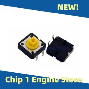 10/30/50/100PCS 오리지널 B3F-4055 촉각 스위치 노란색 사각형 푸시 버튼 택트 스위치 12*12*7.3mm omron 마이크로 스위치