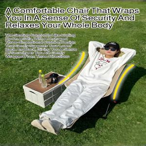 휴대용 접이식 의자 높은 의자 의자 조정 가능한 점심 휴식 등받이 문 의자 야외 피크닉 해변 캠핑 낚시 라운지