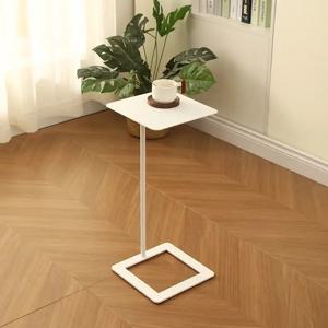 미니멀리스트 사이드 테이블 거실 소형 소파 휴대용 침대 옆 테이블 컴팩트 침실 나이트스탠드 이동식 액센트 공간 절약형 선반 모던