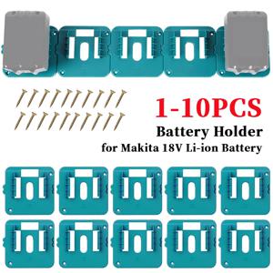 Makita 18V 리튬 이온 배터리 보관 마운트 용 1-10PCS 배터리 홀더 Makita BL1860 BL1850 BL1840 BL1830 용 도크 홀더