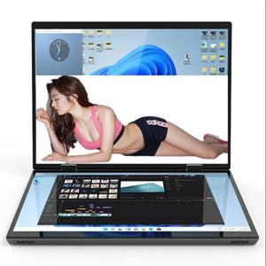 인텔 N100 CPU 듀얼 스크린 노트북 14 