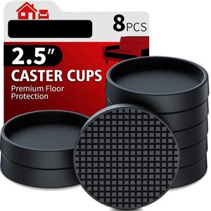 의자 다리 바닥 보호대 커버, 고무 가구 패드, 가구 패드 보호대, 발 캡, 스크래치 없음, 소음 감소, 2.5 인치, 4 개, 8 개