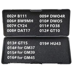 1-19 LiShi 2 in 1 B111 BW9MH CY24 DAT17 DWO4R DWO5 FO38 GT10 GT15 GM37 GM39 GM45 HU43 모든 유형의 자물쇠 도구