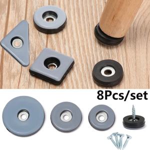 8pcs 슬라이더 패드 쉬운 이동 무거운 가구 테이블베이스 보호대 다리 나사가있는 마모 방지 바닥 매트