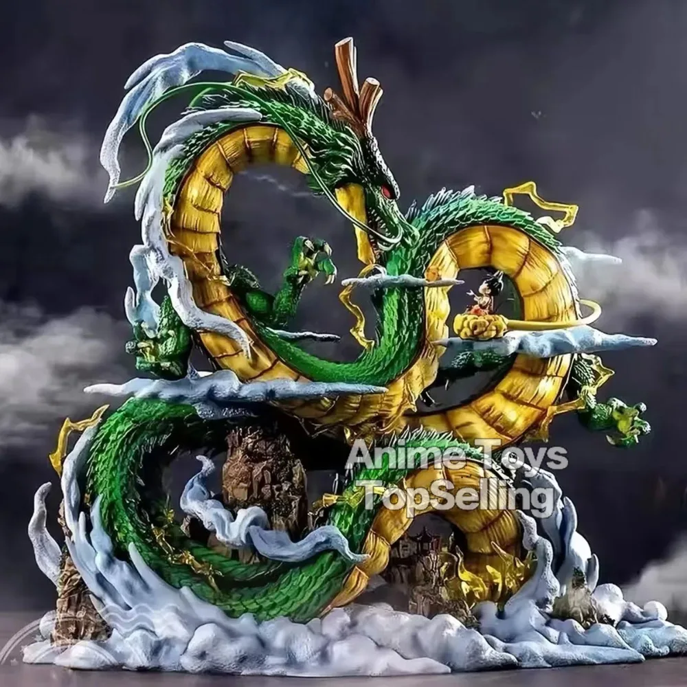 23cm/9.05in 애니메이션 드래곤 볼 Z 그림 Shenron Goku 및 Shenron 액션 피겨 모델 Pvc 동상 인형 컬렉션 장난감 선물