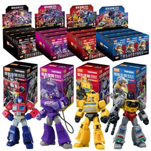 1/9pcs 변압기 빌딩 블록 접합 장난감 Optimus Prime bumblebee Shockwave Megatron 로봇 액션 피규어 장난감 어린이 선물