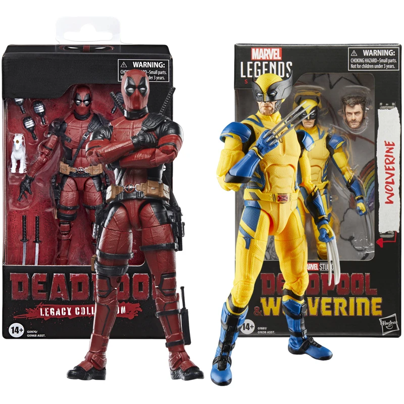 데드풀 & 울버린 액션 피규어 X-Men 공동 움직일 수있는 새로운 돌연변이 윌슨 만화 웨이드 공동 움직일 수있는 모델 영화 완구 어린이를위한
