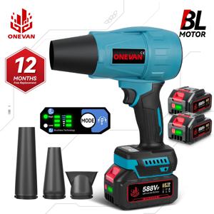 ONEVAN 3500W 브러시리스 전기 터보 블로워 제트 팬 300000RPM 송풍기 먼지 제거 파워 툴 (마키타 18V 배터리 핀용)
