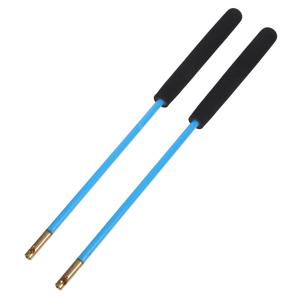 2 Pcs 피트니스 Diabolo 스틱 셰이커 중국 스틱 리필 핸드 스틱 하늘색 어린이