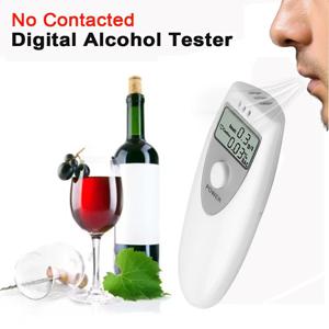 접촉하지 않은 디지털 알코올 테스터 휴대용 호흡 알코올 분석기 음주 측정기 알코올 감지 LCD 화면
