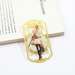 1PC 골드 하이 엔드 만화 캐릭터 중공 북마크 북 홀더, 두 가지 스타일, 학습, 사무실 및 독서용.