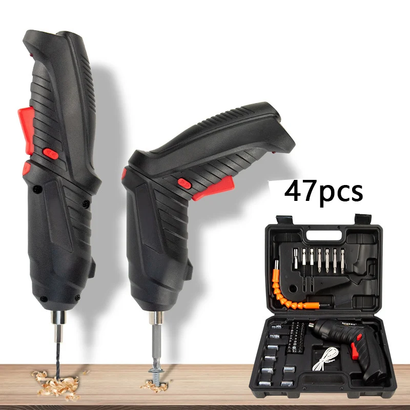 3.6V 스크루 드라이버 키트 충전식 리튬 배터리 무선 전기 스크루 드라이버 드릴 키트 접이식 가정용 전동 공구
