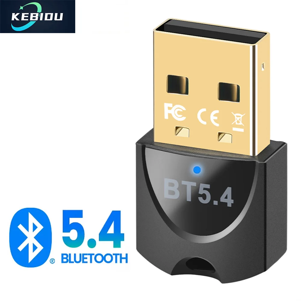 블루투스 어댑터 USB 블루투스 5.4 PC 동글 어댑터 무선 마우스 키보드 음악 오디오 수신기 USB 블루투스 송신기
