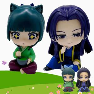 새로운 약사 일기 Maomao Jinshi 미니 피규어 애니메이션 주변 장치 Kawaii 앉아 장난감 데스크탑 자동차 장식품 모델 선물