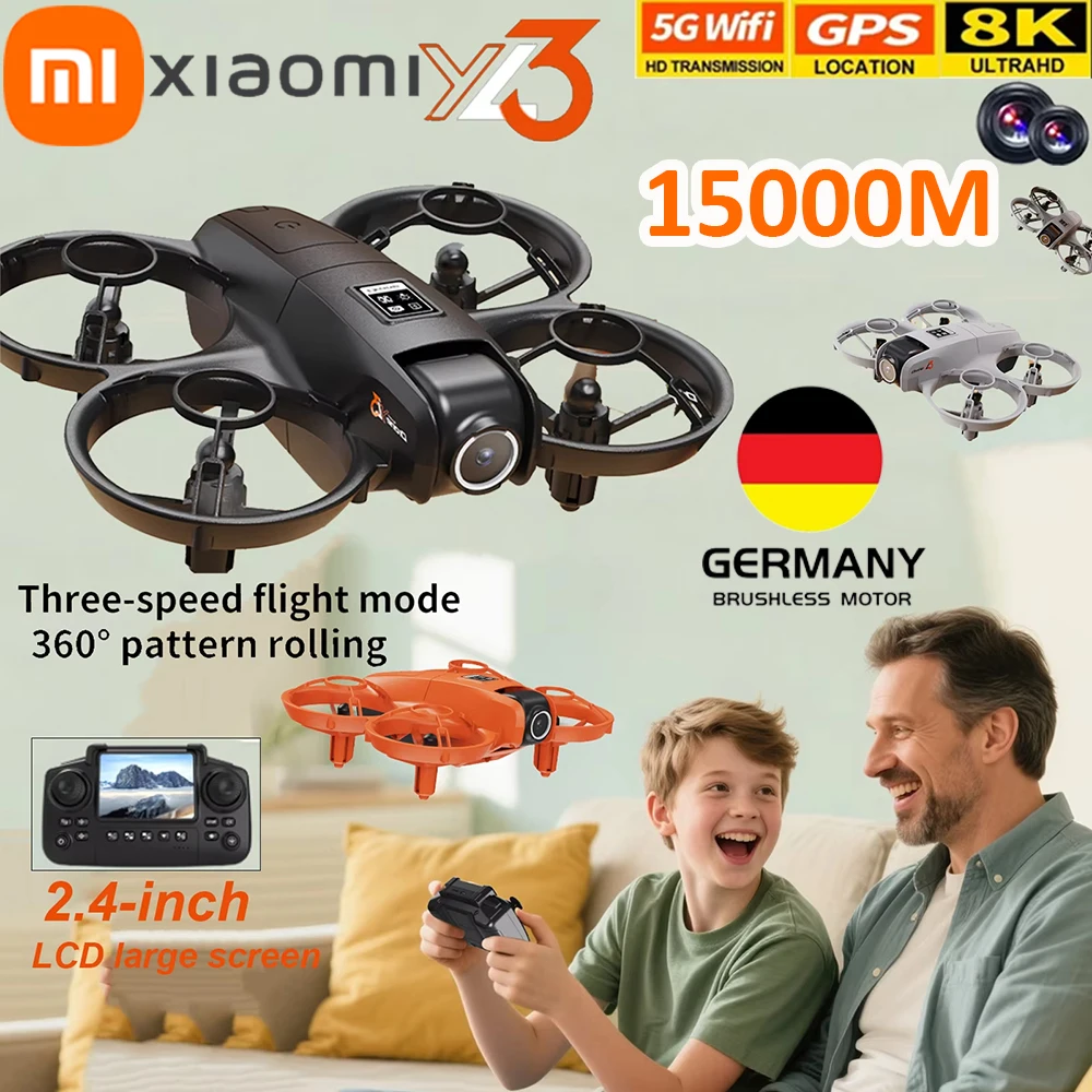샤오미 신형 드론 브러시리스 모터 8K HD 카메라 항공 전문가용 2.4인치 화면 5G WIFI GPS 장애물 회피 항공 쿼드콥터 미니