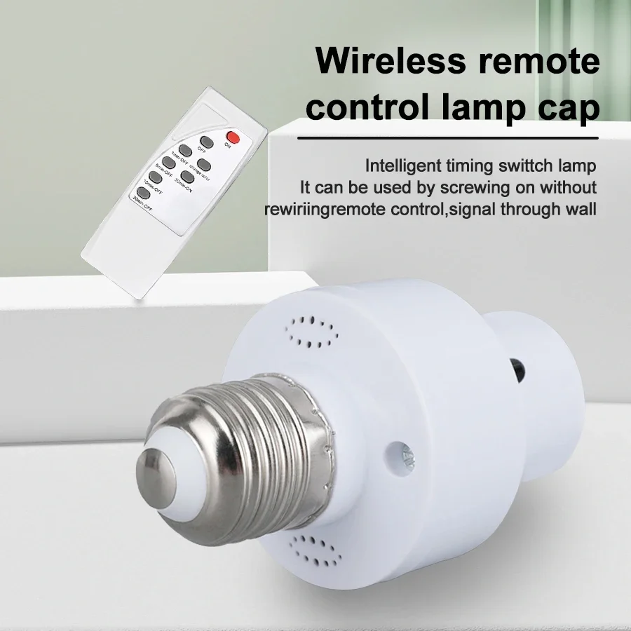 E27 AC85-265V 적외선 스마트 컨버터블 LED 램프 홀더(IR 원격 제어 포함) 게으른 사람들은 편리함이 있어야합니다.