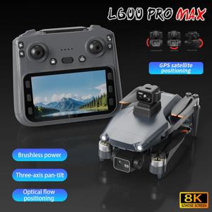 L600 프로 맥스 드론 4K 프로페셔널 HD 카메라 3축 짐벌 GPS 보안 드론 장애물 회피 WIFI FPV UVA RC 쿼드콥터 장난감