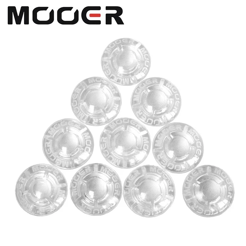 10pcs 11-11 Mooer SHROOMS 풋스위치 토퍼 캔디 플라스틱 범퍼 일렉트릭 기타 효과 페달 보호대