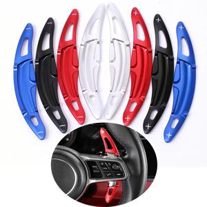 포르쉐 Macan 2014-2019 용 자동차 스티어링 휠 시프트 패들 포르쉐 911 718 991 Cayman 918 기어 확장 시프터 스티커 DSG