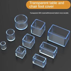PVC 의자 다리 캡 투명 발 보호대 패드, 가구 테이블 발 커버 양말 플러그, 바닥 무소음 미끄럼 방지 보호대