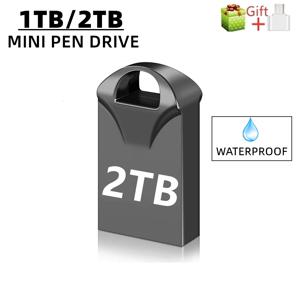 미니 usb 플래시 2 테라바이트 1 테라바이트 512GB 256GB 펜 드라이브 금속 펜 키 디스크 펜 드라이브 스틱 플래시 메모리 카드 선물 유형-c Mirco cle usb