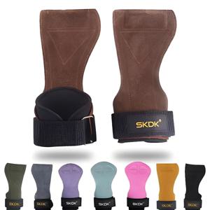 소가죽 체육관 장갑 미끄럼 방지 웨이트 파워 벨트 리프팅 패드 데드리프트 운동 크로스핏 피트니스 손바닥 보호 훈련