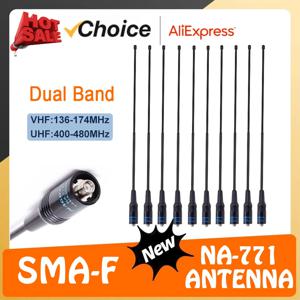Na-771 안테나 나고야 고이득 안테나 VHF UHF SMA 암, 바오펑 워키토키 UV-13 BF-5RH 햄 라디오 Quansheng UVK5 UVK6