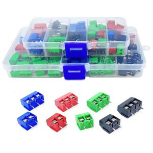 PCB 스플라이스 가능한 터미널 커넥터, 스크류 터미널, 68PCs, 135PCs, KF301-2P, 3P, 4P, 5.0mm