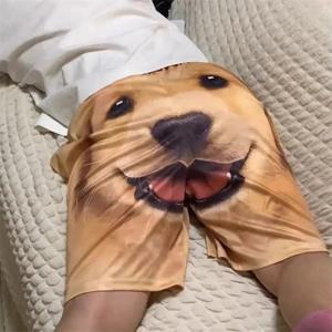 재미있는 반려동물 강아지 반바지, 멋진 3D 프린트 남성용 반바지, 귀여운 동물 반바지, 산책용 잠옷, 캐주얼 패션, 해변 반바지, 여름