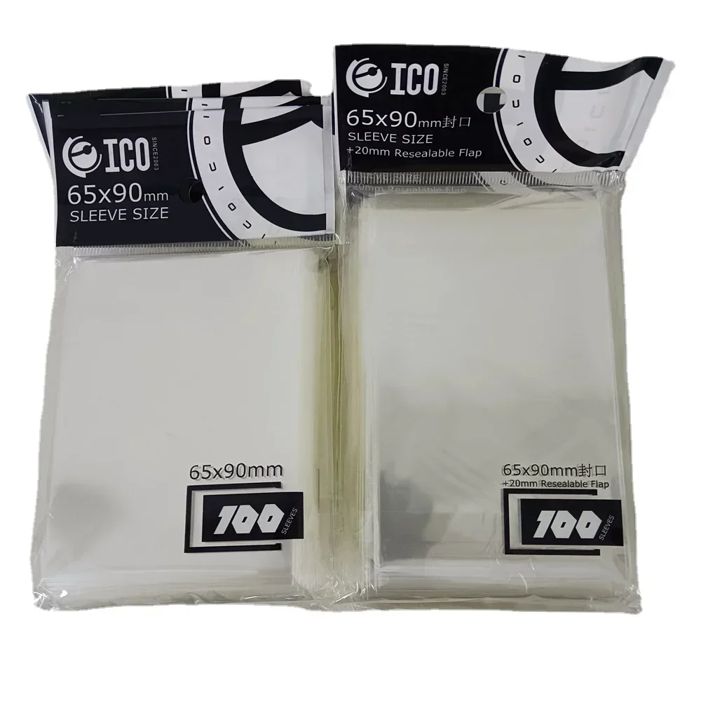 100Pcs 65X90mm 클리어 트레이딩 카드 슬리브 야구 축구 게임 MTG 카드 프로텍터 슬리브에 대 한 페니 클리어 카드 슬리브