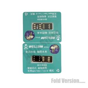 2개/세트 최신 Wellsim Pro V4.1 폴드 버전 QPE Esim MEP 모드 아이폰 16 15 14 13 12 11 8 7 X용