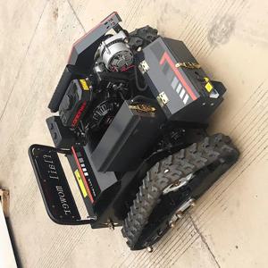 맞춤형 최고 등급 전기 로봇 미니 스마트 휘발유 기계 ATV 잔디 깎이 원격 제어 크롤러 잔디 깎이 정원용