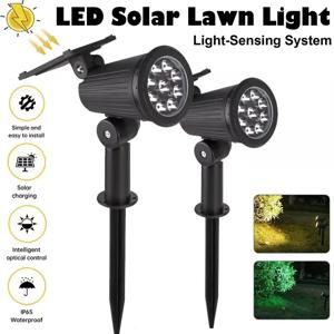 1/2/4PCS 9LED 태양 스포트 라이트 야외 방수 정원 스팟 조명 풍경 통로 잔디 램프 장식 마당 조명