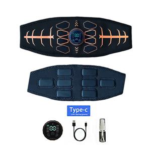 스마트 근육 토너 복부 토닝 벨트 Abs 트레이너 USB 충전 바디 마사지 홈 체육관 훈련 피트니스 장비